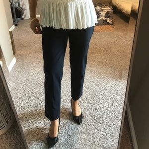 The Limited Drew Fit Navy Ankle Pant